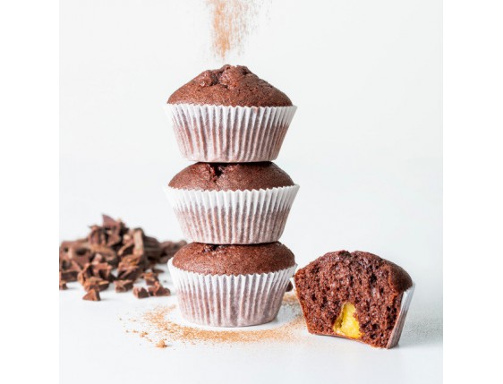 Koláč Čokoládový muffin s vanilkovou náplňou - 2 